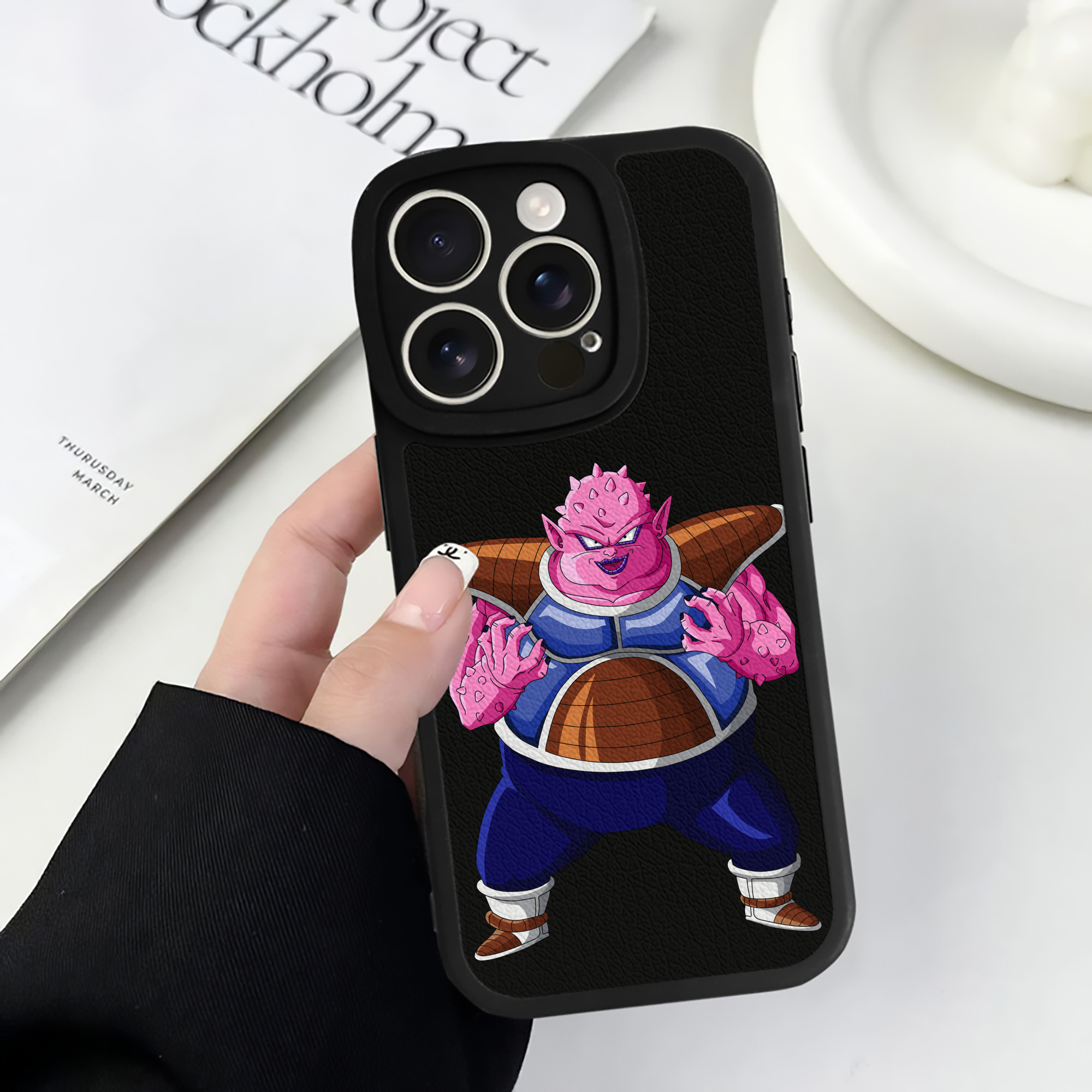 （画像用） ドラゴンボール DRAGON BALL 【iPhone 16シリーズ対応】シリコンスマホケース（レザー調） 材質：シリコン